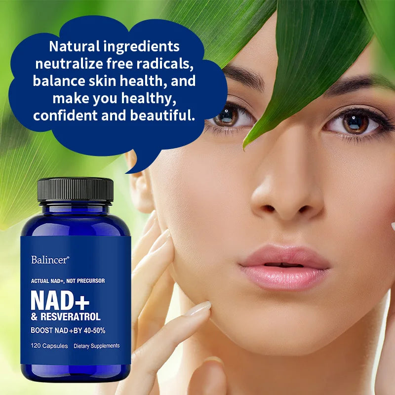 NAD+ Resveratrol & Vitamin B3 – Impulsa tu Salud Celular